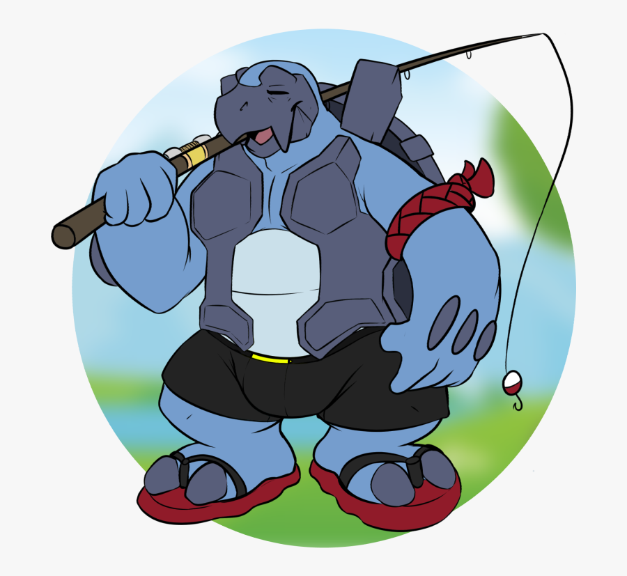 An Old Man And His Old Rod - Cartoon, Transparent Clipart