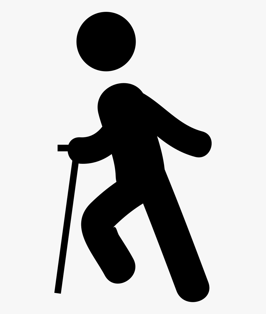 Old Man With A Cane Comments Illustration- - Illustration, Transparent Clipart