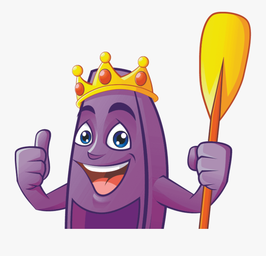 Kayaking Mascot - Kayak-king Logo - Kayak King, Transparent Clipart