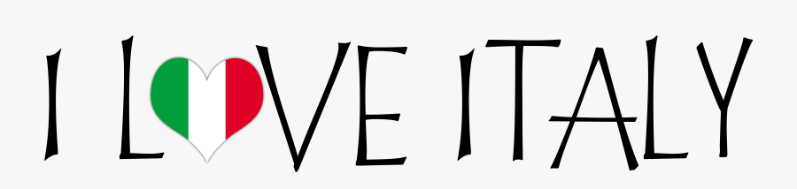 I Love Italy, Transparent Clipart