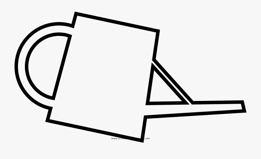 Watering Can Coloring Page, Transparent Clipart
