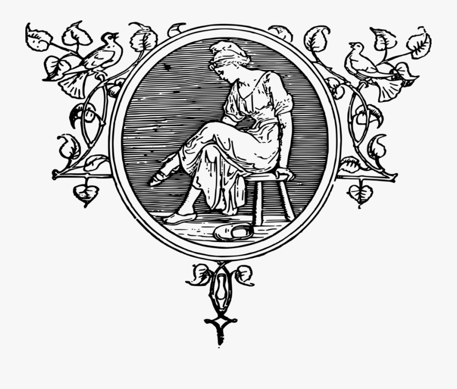 Art,monochrome Photography,graphic Design - Grimms Fairy Tale Illustrations Cinderella, Transparent Clipart