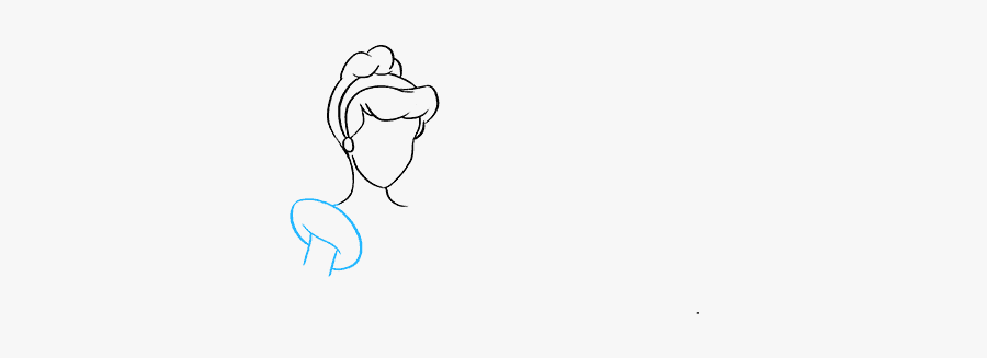 How To Draw Cinderella - Sketch, Transparent Clipart
