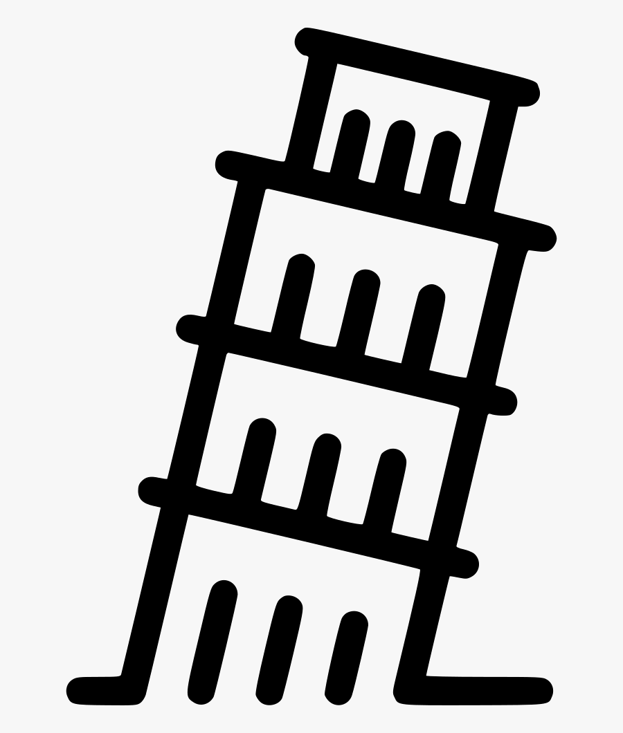 Pisa Italy Leaning Tower - Pisa Tower Icon Free, Transparent Clipart