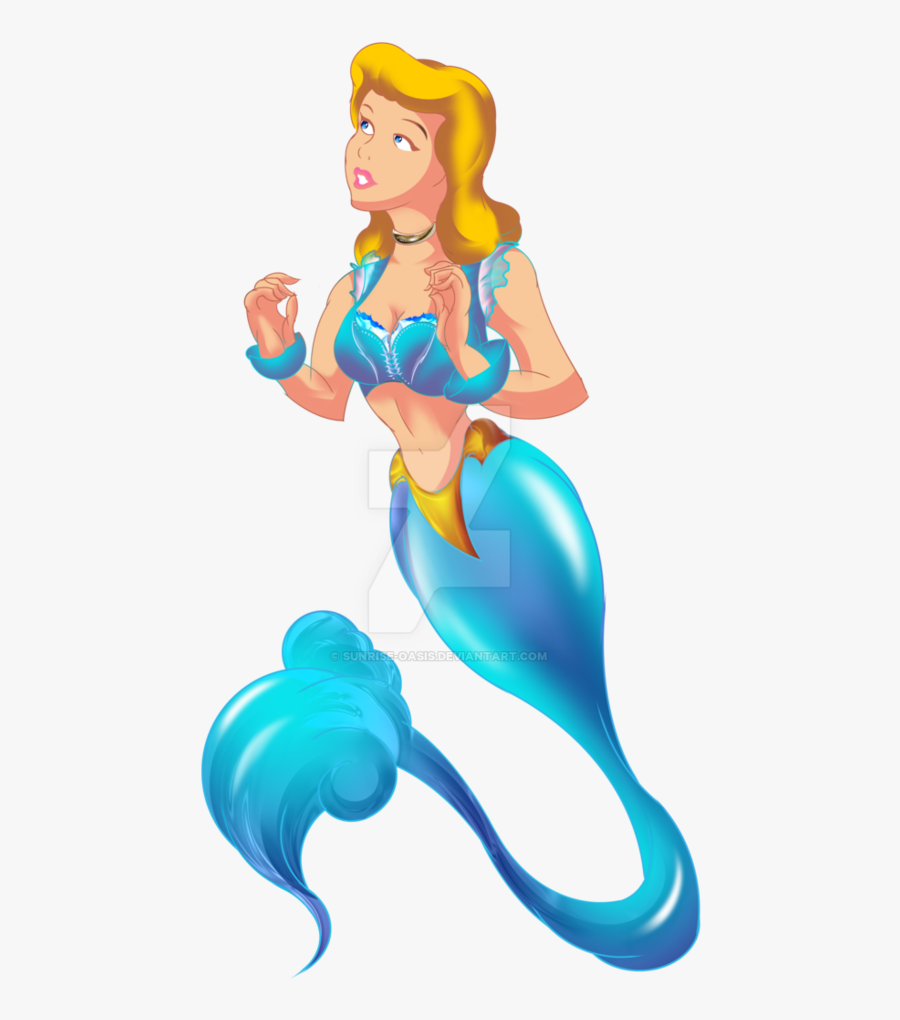 Genie Cinderella By Sunrise-oasis - Cinderella Ariel Mermaid Deviantart, Transparent Clipart