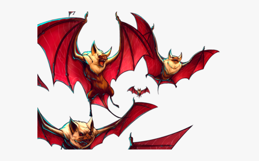 Clip Art Bat Swarm, Transparent Clipart