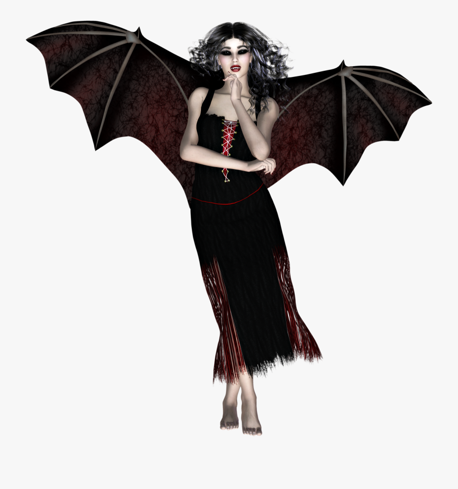 Free Goth Vampire Graphic - Fairy, Transparent Clipart