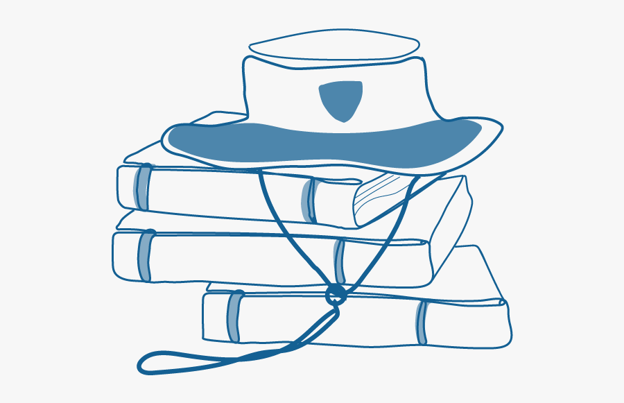 An Illustration Of A School Hat On Top Of A Pile Of, Transparent Clipart