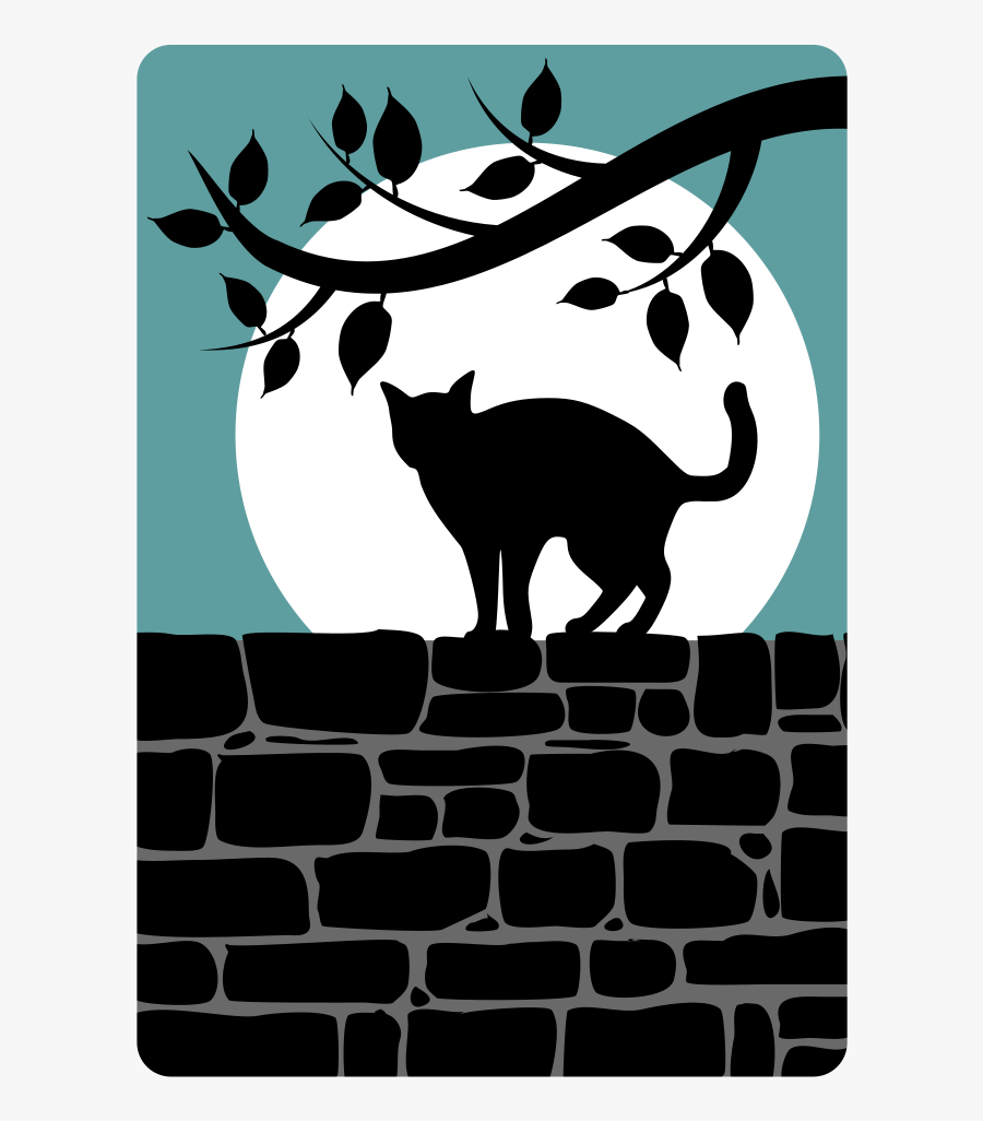 A Cat On A Wall - Always On The Side Of The Egg, Transparent Clipart