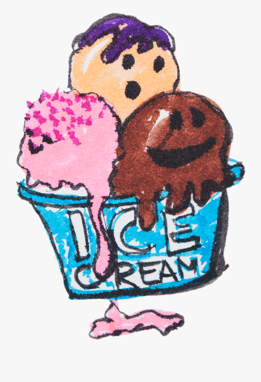 Raw Ice Cream Drawing, Transparent Clipart