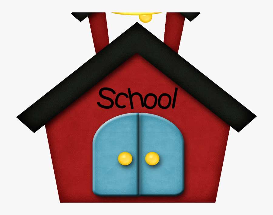 Clip Clock,illustration - School House Clipart, Transparent Clipart