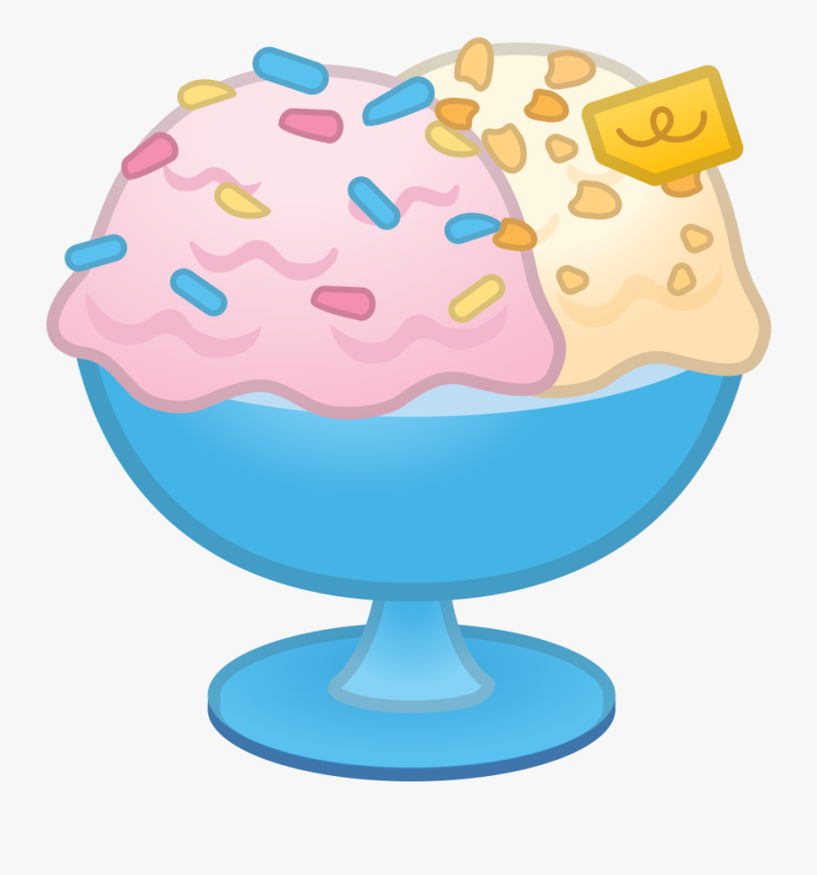 Sundae - Emoji Postre, Transparent Clipart