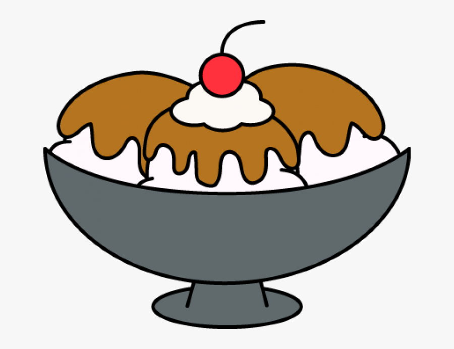 Hot Fudge Sundae Clipart - Ice Cream Dish Clipart, Transparent Clipart