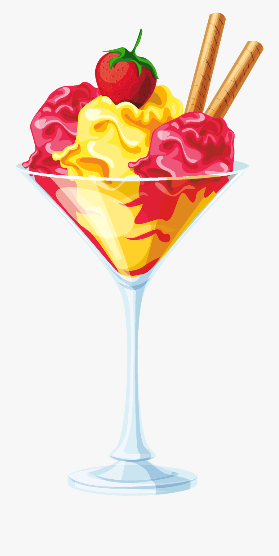 Transparent Ice Cream Sundae Png - Draw Icecream Png, Transparent Clipart