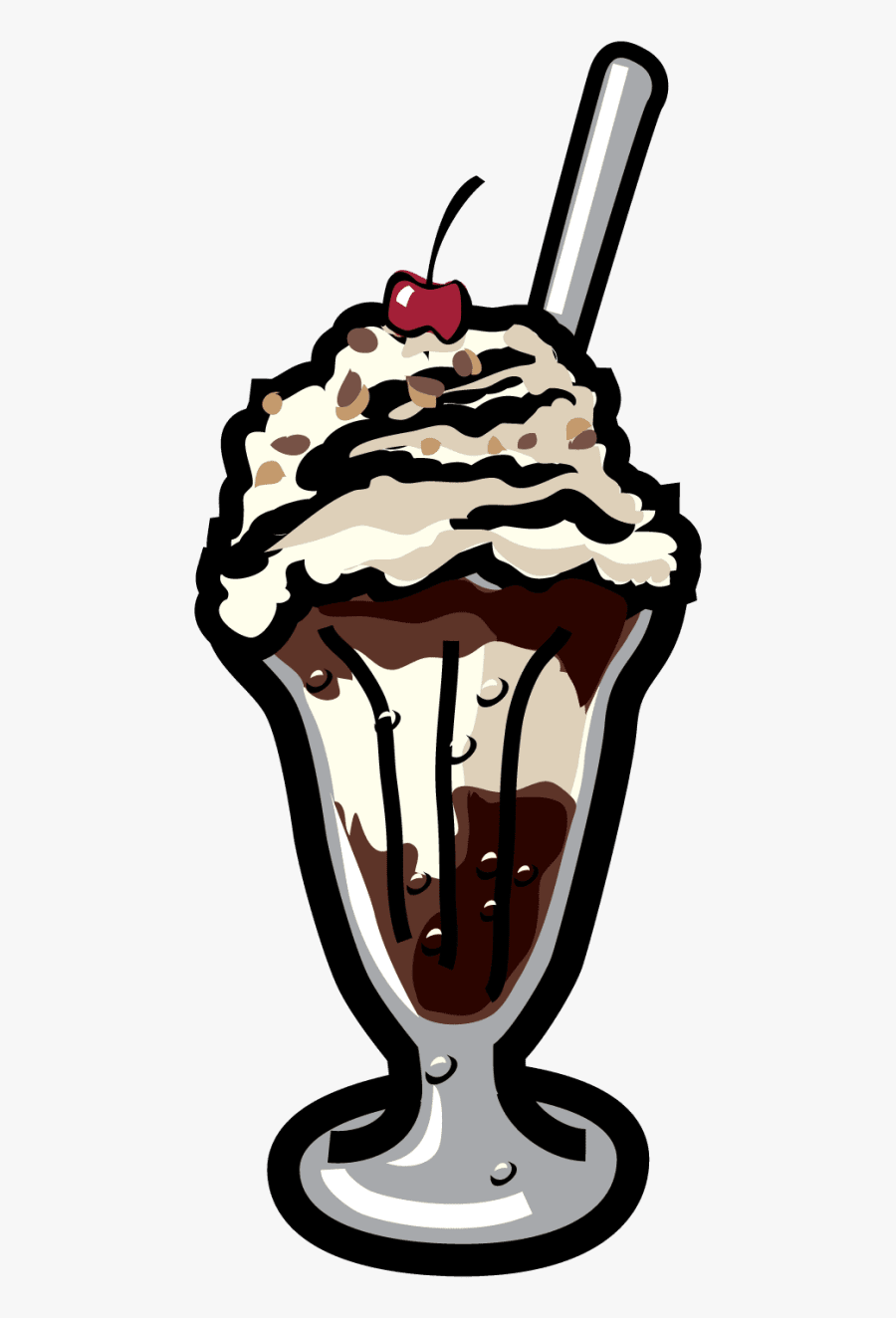 Fudge Sundae Icon - Soy Ice Cream, Transparent Clipart