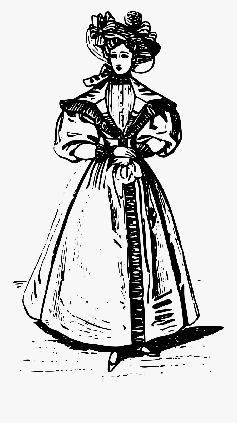 Collection Of Free Bernouse Clipart 1830s - France Fashion Png, Transparent Clipart
