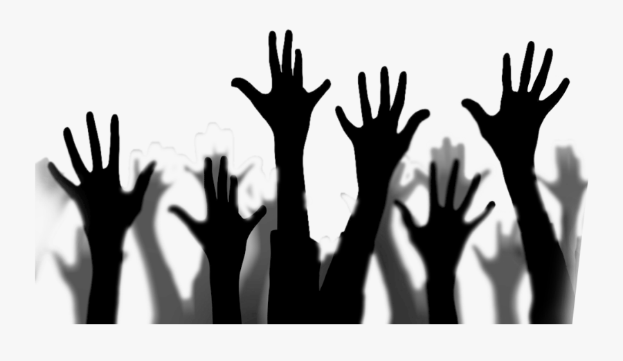 Hands Raised Png - People Hands Raised Png, Transparent Clipart