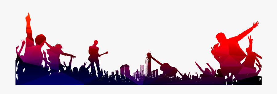 Clip Art City Music Png Free - Live Music Background Png, Transparent Clipart