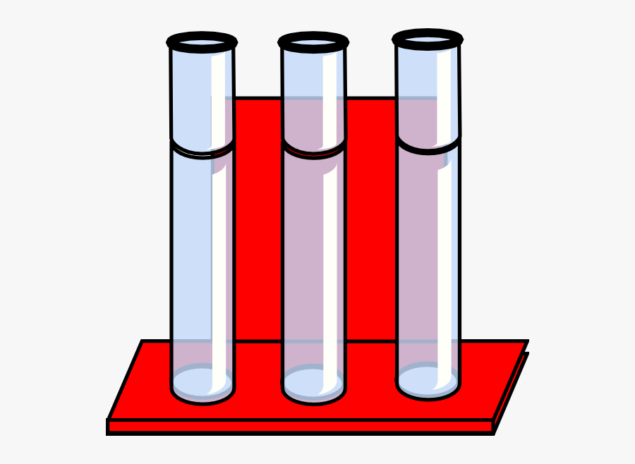 Test Tubes With Holder, Transparent Clipart