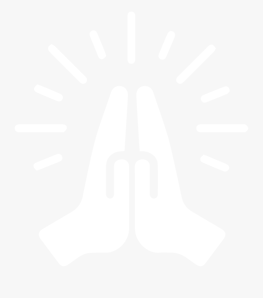 Worship Icon White Transparent, Transparent Clipart