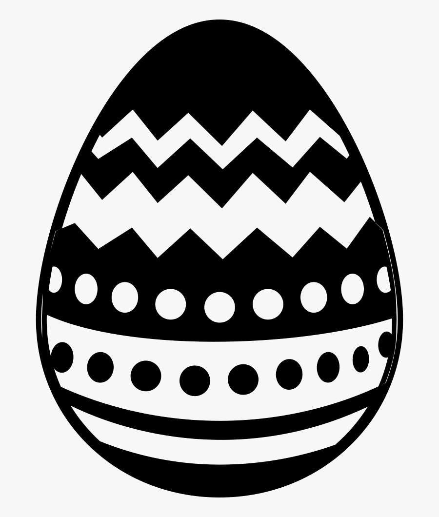 Easter Egg With Different Lines Design Comments - Easter Egg Vector Png, Transparent Clipart