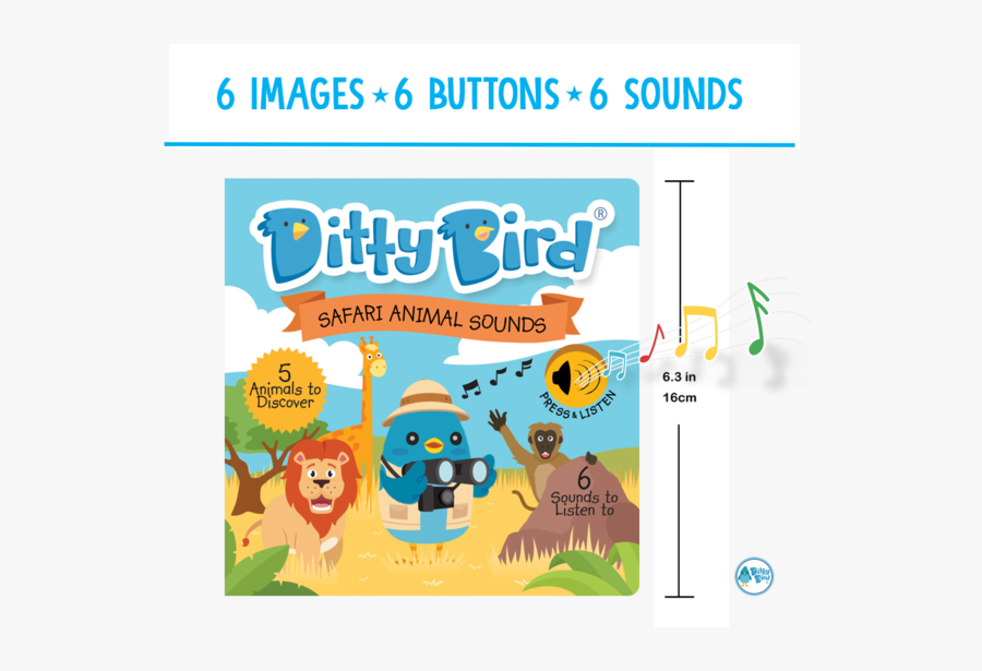 Safari Animal Sounds"
 Class= - Music, Transparent Clipart