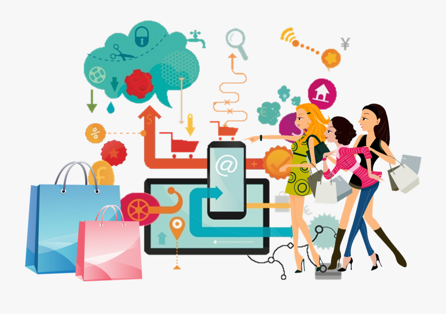Digital Consumer Path To Purchase, Transparent Clipart