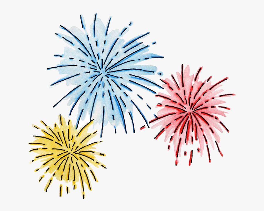 Happy New Year Clipart Day X Free Clip Art Stock Transparent - New Year Fireworks Clipart, Transparent Clipart