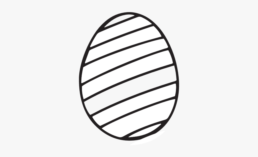 Blank Easter Egg Coloring Page - Easy Easter Egg Colouring, Transparent Clipart