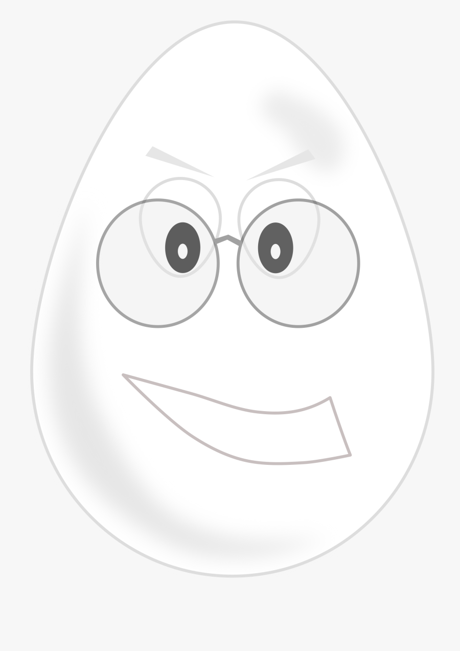 Clipart - Egg With Glasses Png, Transparent Clipart