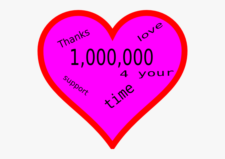 Million Thanks, Transparent Clipart