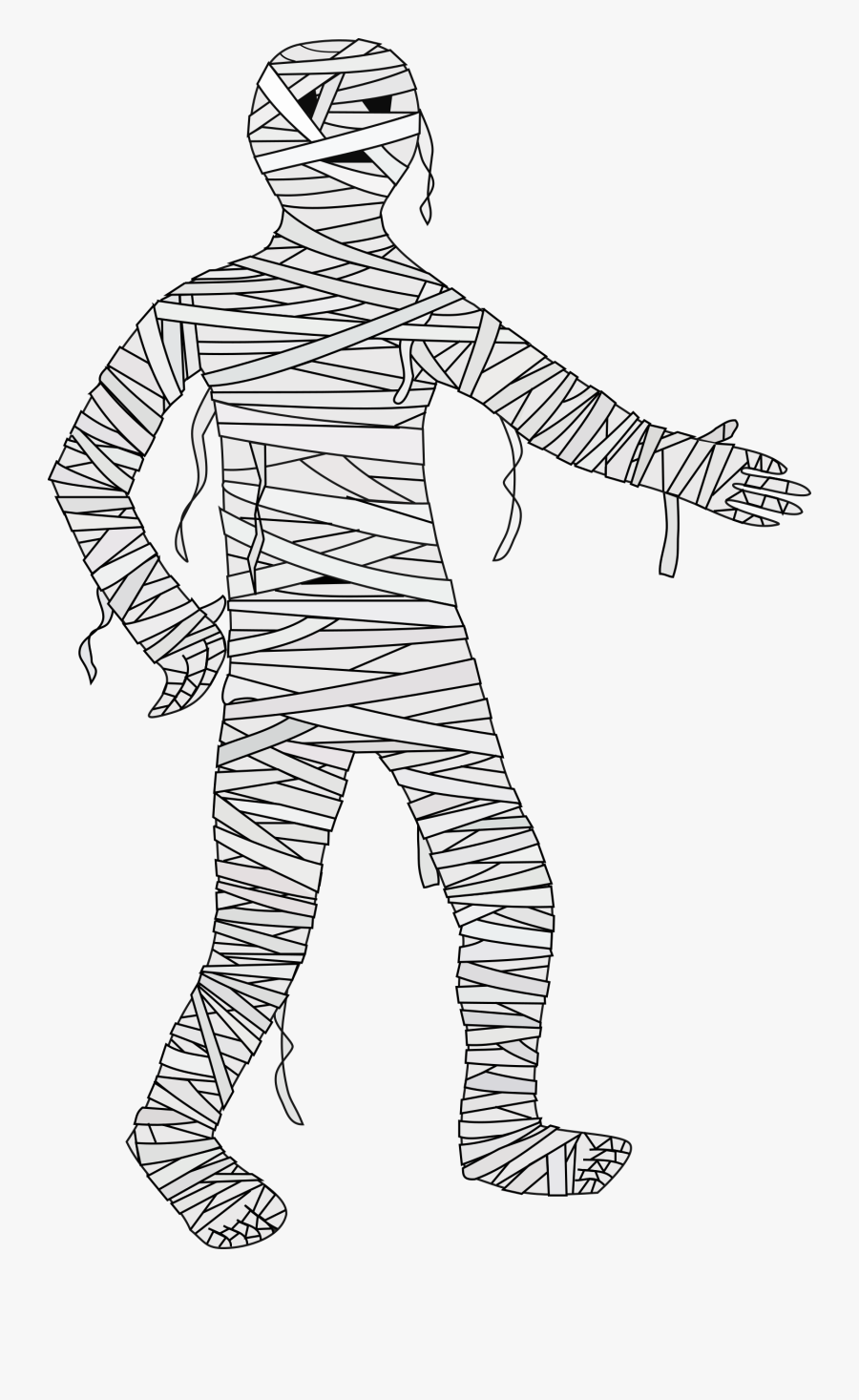 Mummy Clipart Black And White, Transparent Clipart
