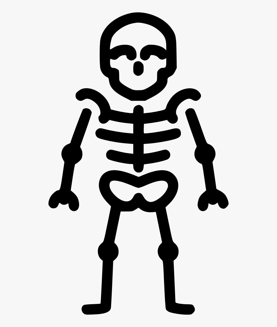 Skeleton Clipart Svg - Skeleton Icon, Transparent Clipart