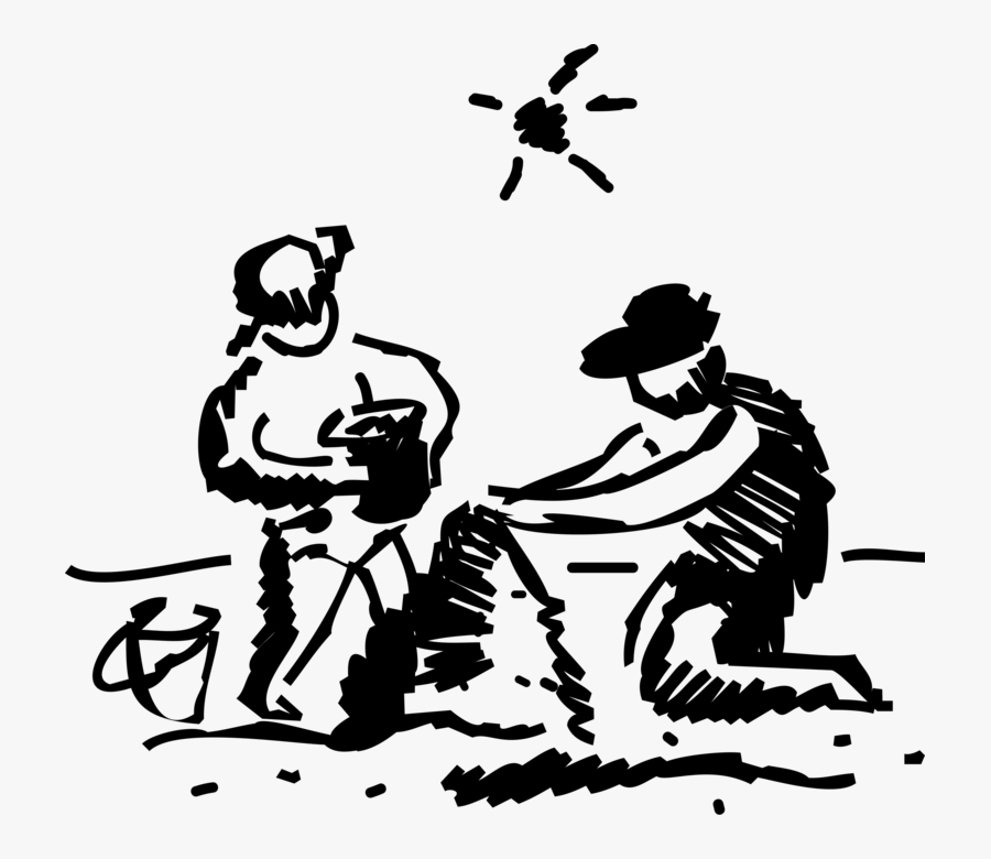 Vector Illustration Of Family Summer Holiday Vacation - Illustration, Transparent Clipart