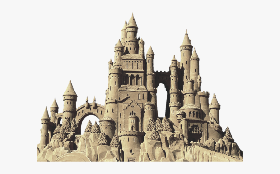 Sandcastle Sandart Sandburg Sand Beach Freetoedit Scsandcastle - Sand Castle Sculptures, Transparent Clipart