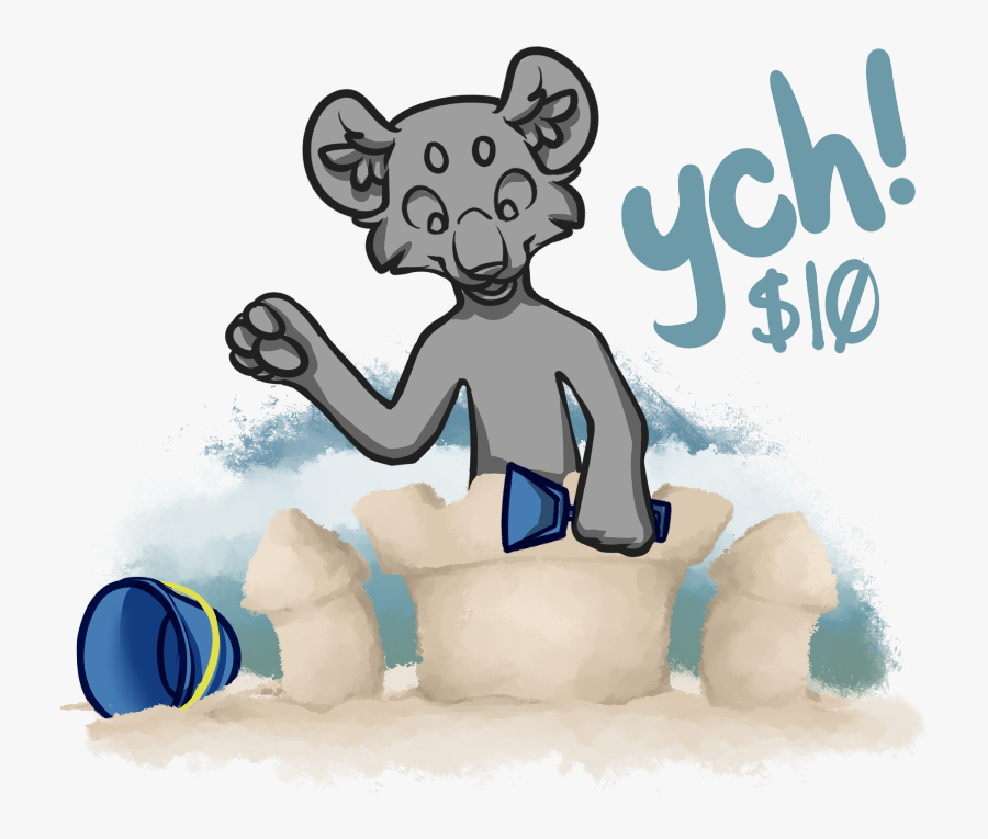 Sandcastle Ych - Cartoon, Transparent Clipart