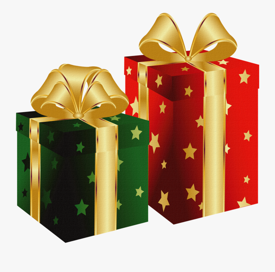 Presentes De Natal Png - Christmas Present Gold Clip Art, Transparent Clipart