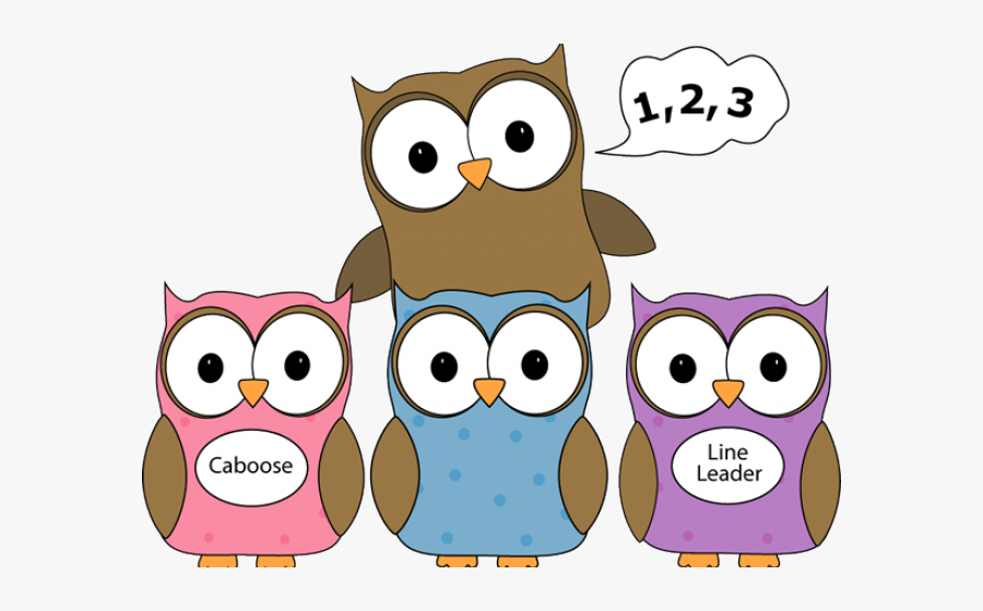 Owl Line Leader Clipart, Transparent Clipart