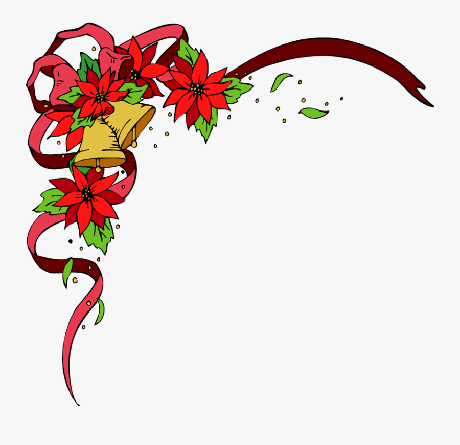 Corner Christmas Borders - Office Will Be Closed In Observance, Transparent Clipart