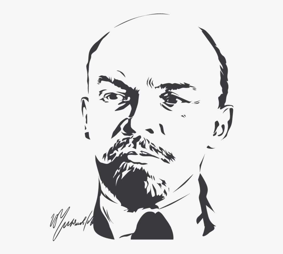 Pin By Hasto Suprayogo On World Leader Illustration - Drawing Of Vladimir Lenin, Transparent Clipart