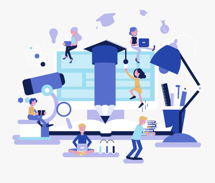Vector Flat Design Education, Transparent Clipart