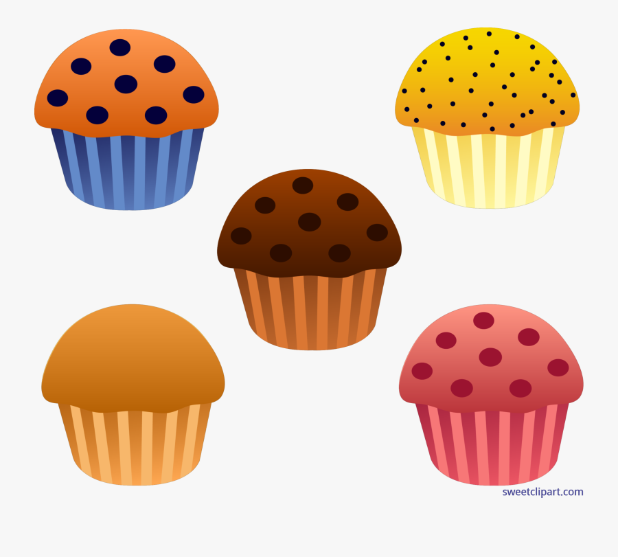 Muffin Clipart Simple Cupcake - Muffins Clip Art, Transparent Clipart
