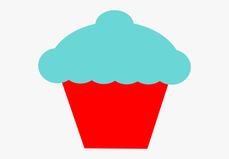 Red Cupcake Clipart, Transparent Clipart