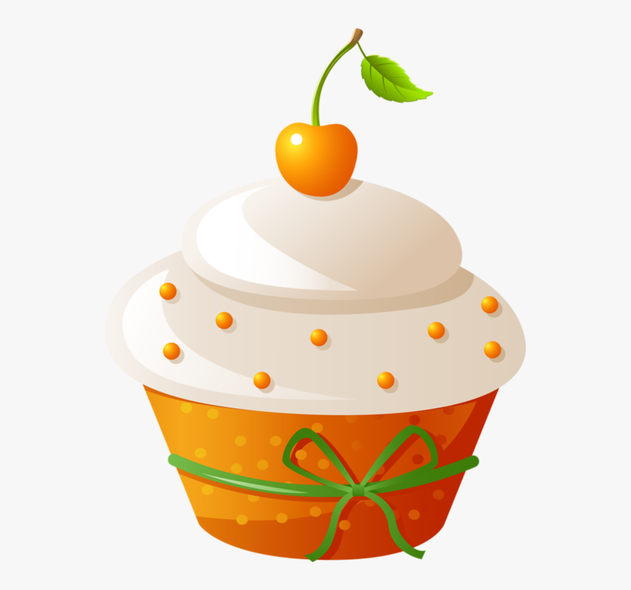 Cupcake Orange Dessin, Transparent Clipart