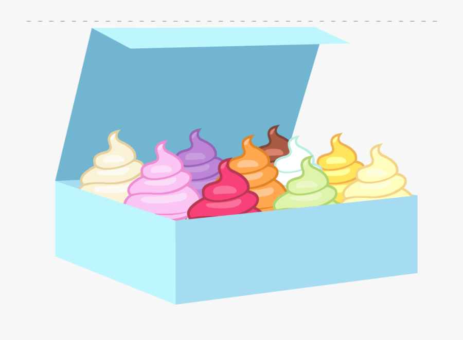 Cupcakes Clipart Box Cupcake - Box Of Cupcakes Clipart, Transparent Clipart