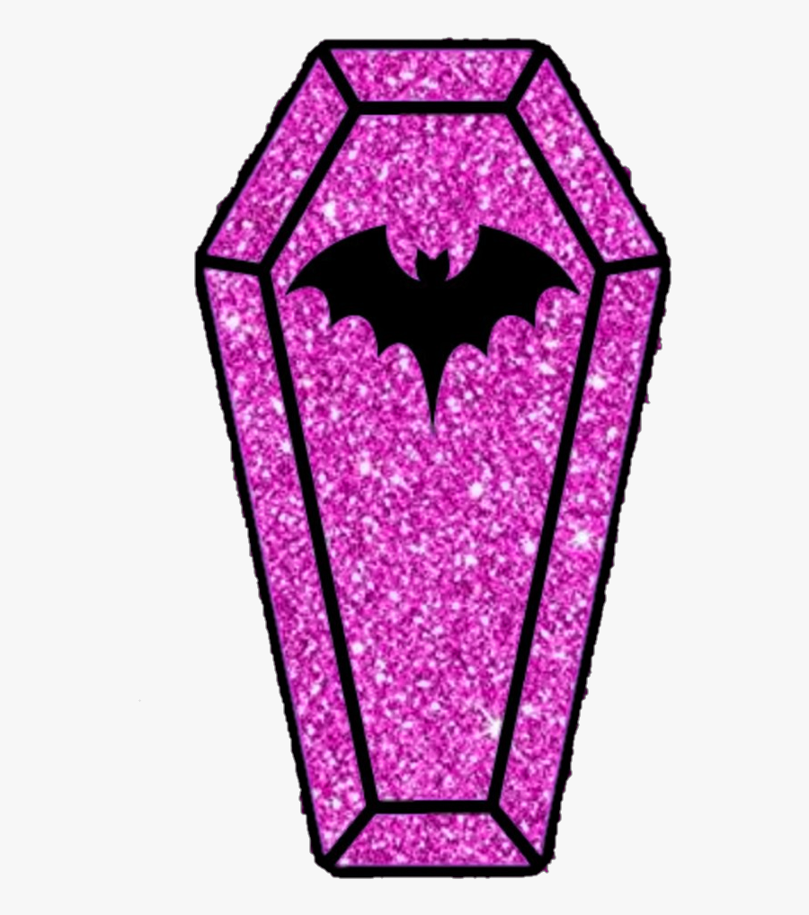 #gothic #coffin #dead #death #pastel #glitter #cute, Transparent Clipart