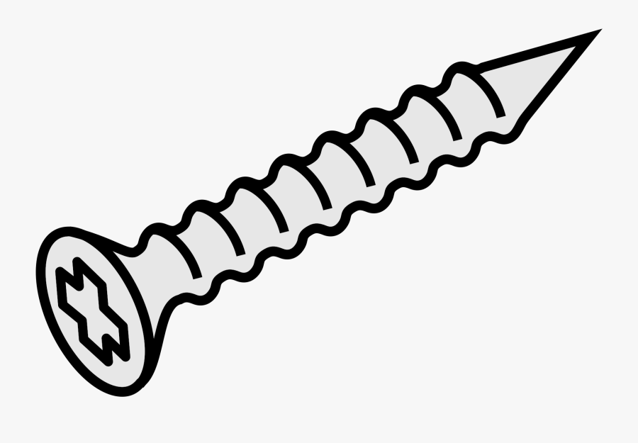 Transparent Bolts Clipart - Line Art, Transparent Clipart