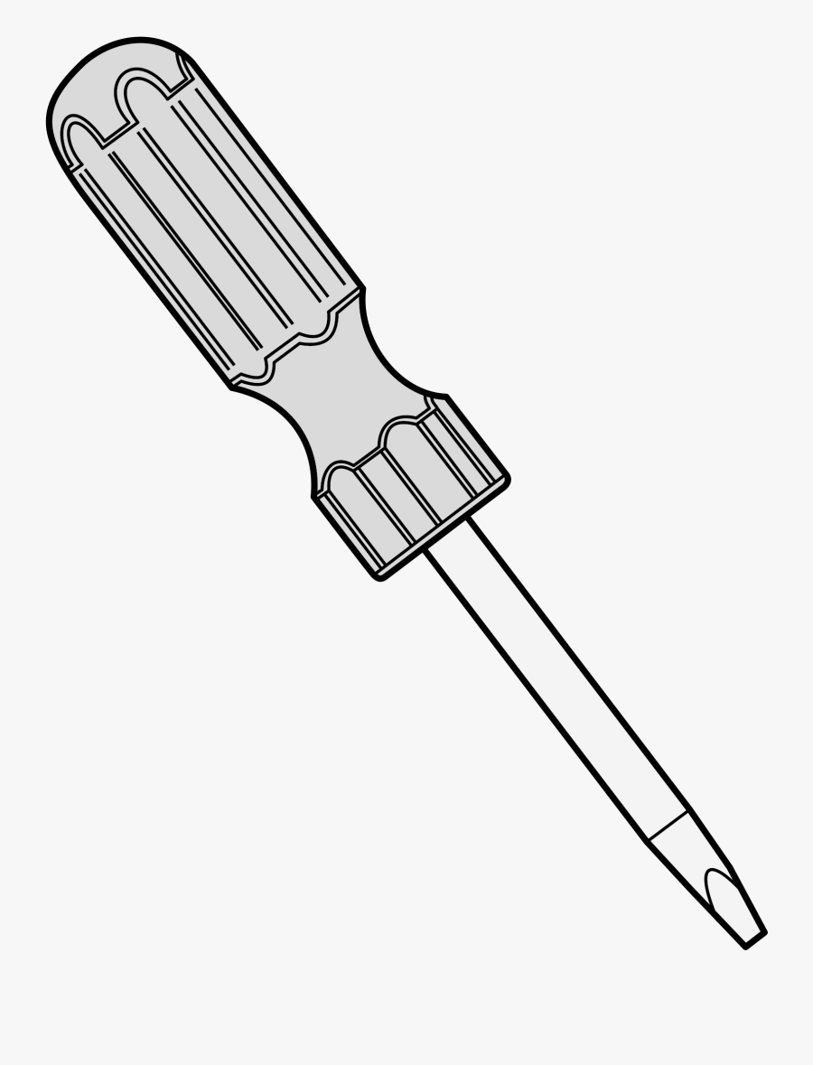 Screws Clipart Screwdriver - Screwdriver Clipart Black And White, Transparent Clipart