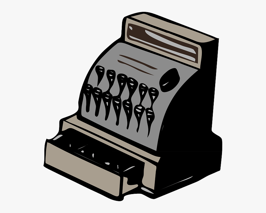 Download Cashier Drawer Svg Clip Arts - Old Cash Register Png , Free Transparent Clipart - ClipartKey