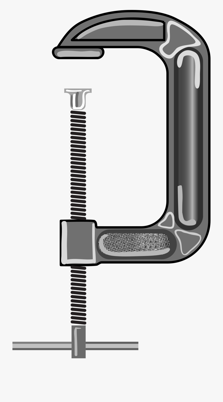 Transparent Screw Clipart - Clip Art Of Clamp , Free Transparent Clipart - ...